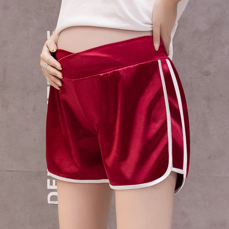 Low-Waist Belly Lift Stretch Bottoming Pants Maternity Wear